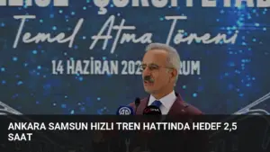 Ankara Samsun Hızlı Tren Hattında Hedef 2,5 Saat