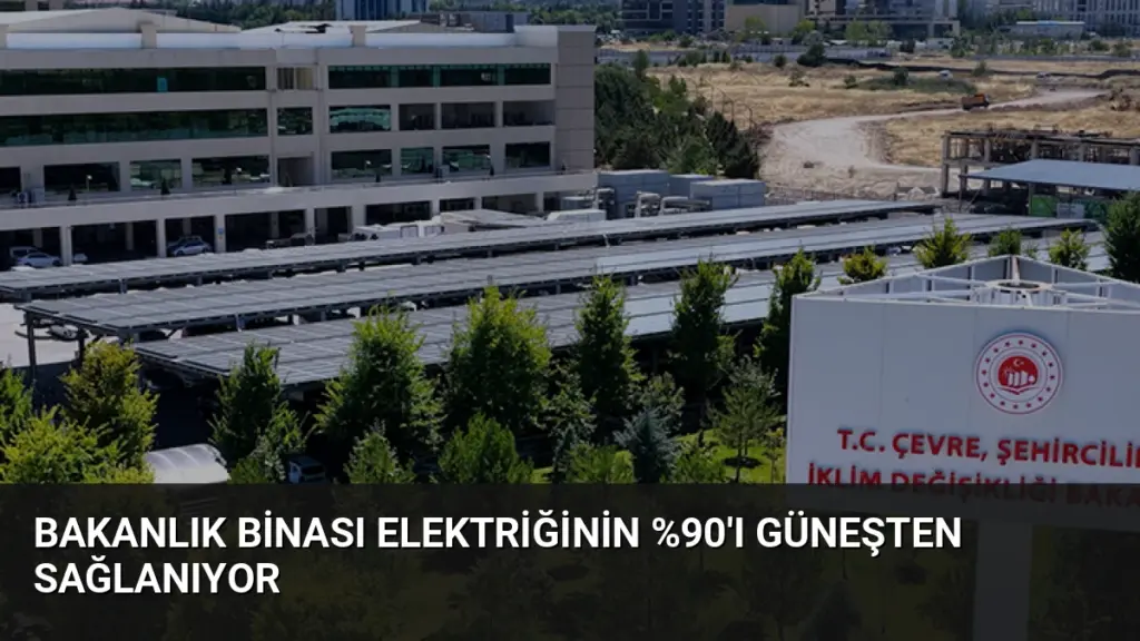 Bakanlık Binası Elektriğinin 'ı Güneşten Sağlanıyor