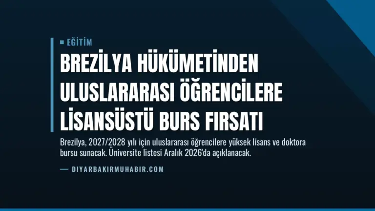 Brezilya Hükümetinden Uluslararası Öğrencilere Lisansüstü Burs Fırsatı