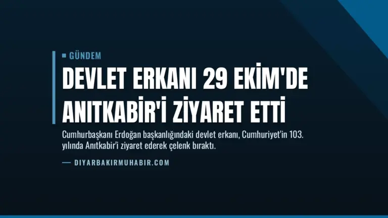 Devlet erkanı 29 Ekim'de Anıtkabir'i ziyaret etti
