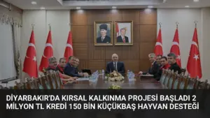 Diyarbakır’da Kırsal Kalkınma Projesi Başladı 2 Milyon TL Kredi 150 Bin Küçükbaş Hayvan Desteği