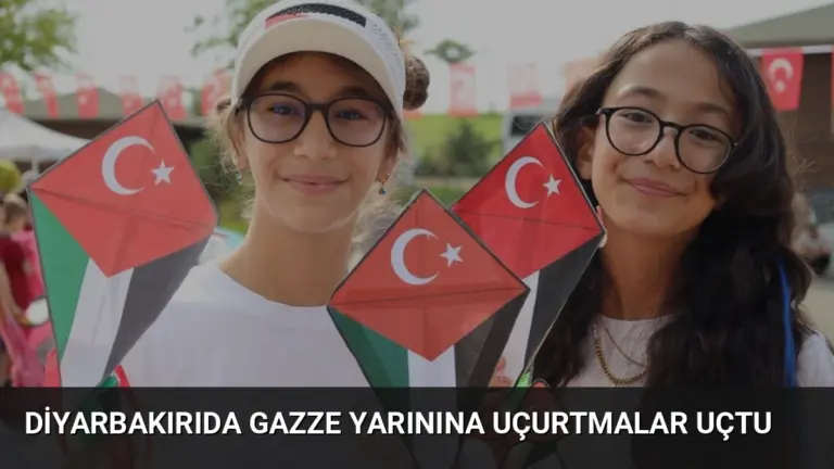 Diyarbakırıda Gazze Yarınına Uçurtmalar Uçtu