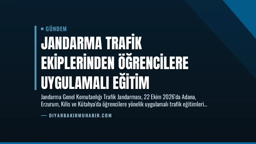 Jandarma Trafik Ekiplerinden Öğrencilere Uygulamalı Eğitim