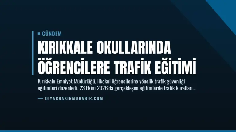 Kırıkkale Okullarında Öğrencilere Trafik Eğitimi