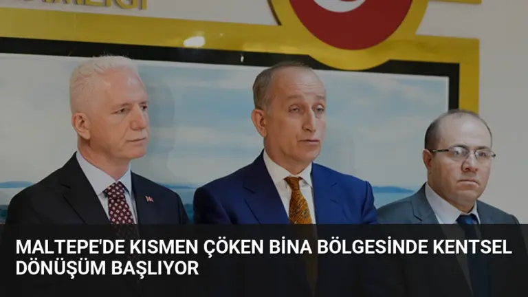 Maltepe’de Kısmen Çöken Bina Bölgesinde Kentsel Dönüşüm Başlıyor