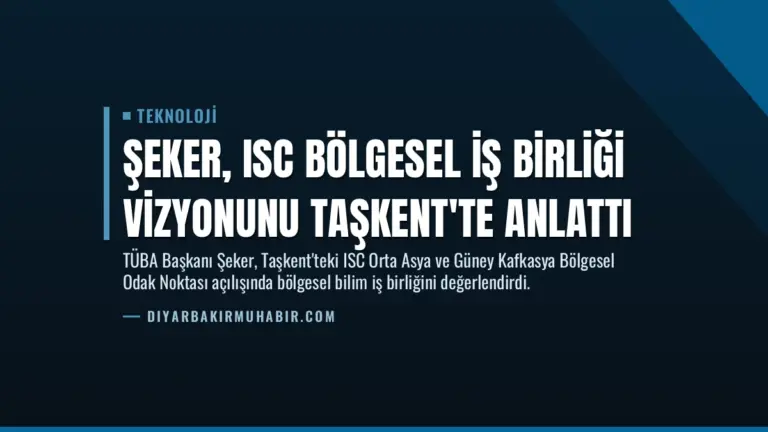 Şeker, ISC Bölgesel İş Birliği Vizyonunu Taşkent'te Anlattı