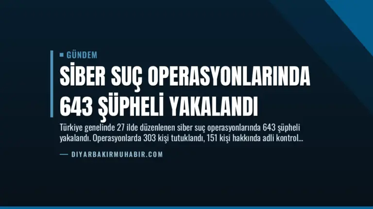 Siber Suç Operasyonlarında 643 Şüpheli Yakalandı