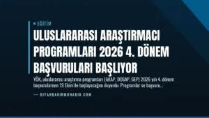 Uluslararası Araştırmacı Programları 2026 4. Dönem Başvuruları Başlıyor