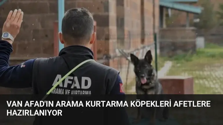 Van AFAD'ın Arama Kurtarma Köpekleri Afetlere Hazırlanıyor